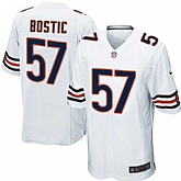 Nike Men & Women & Youth Bears #57 Jon Bostic White Team Color Game Jersey,baseball caps,new era cap wholesale,wholesale hats